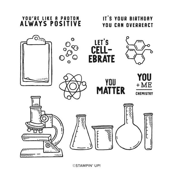 It's a Science | Retired Cling Mount Stamp Set | Stampin' Up!