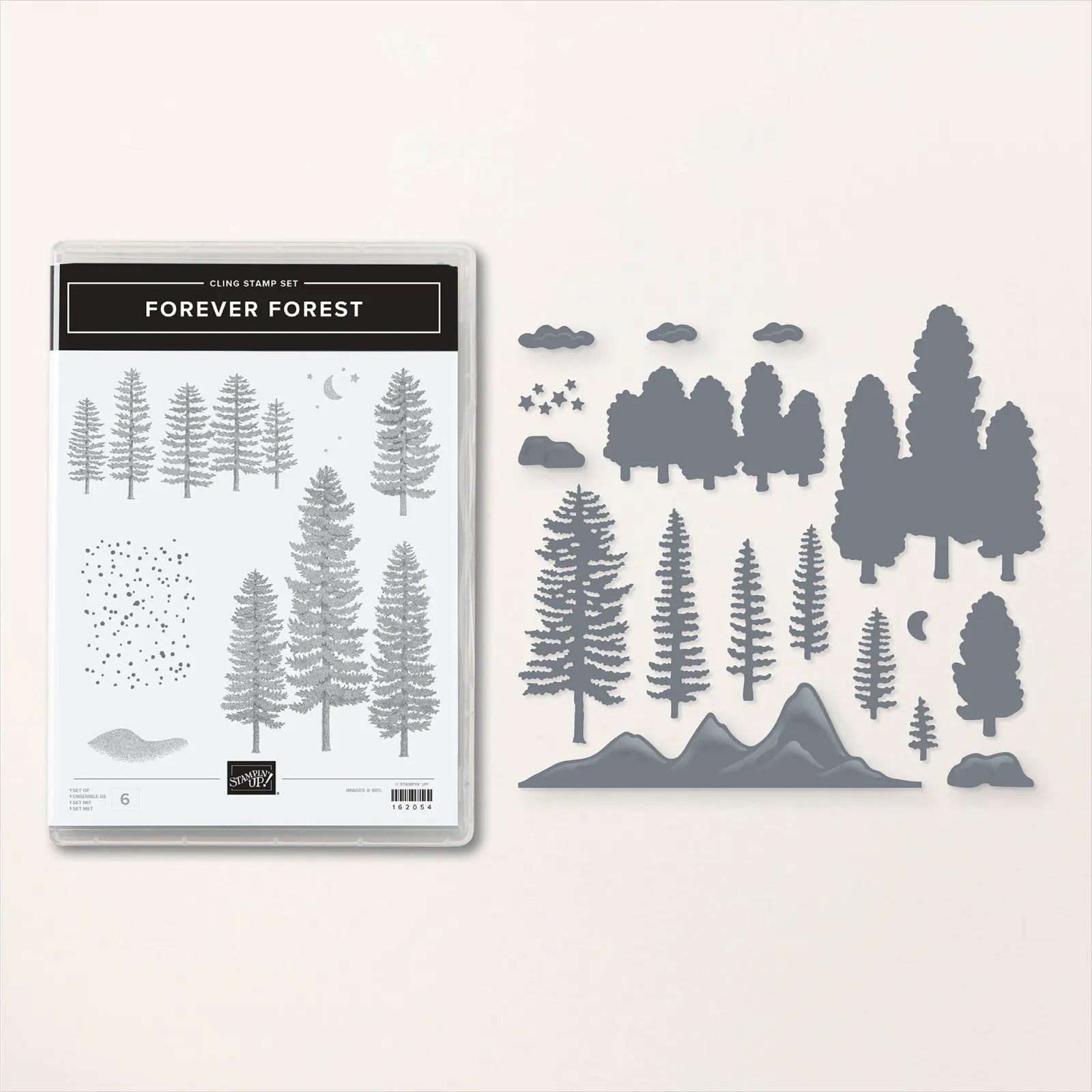 Forever Forest Bundle | Retired Cling Mount Stamp Set and Dies | Stampin' Up!