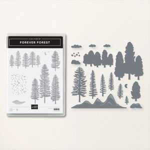 Forever Forest Bundle | Retired Cling Mount Stamp Set and Dies | Stampin' Up!