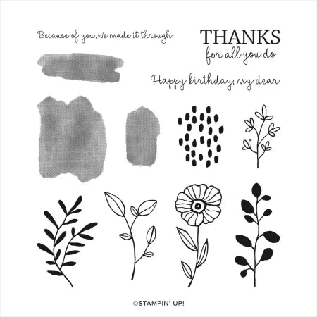 Timeless Charm | Retired Cling Mount Stamp Set | Stampin' Up!