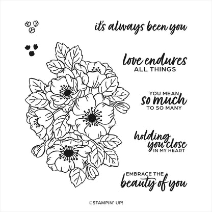 Enduring Beauty Bundle | Retired Photopolymer Stamp Set and Dies | Stampin' Up!