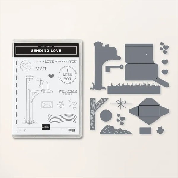 Sending Love Bundle | Retired Cling Mount Stamp Set and Dies | Stampin' Up!