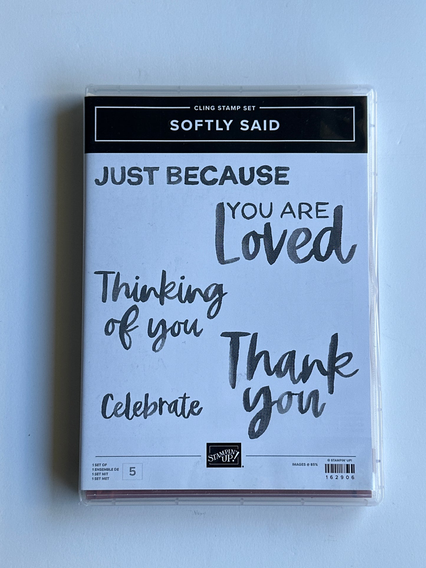 Softly Said | Retired Cling Mount Stamp Set | Stampin' Up!