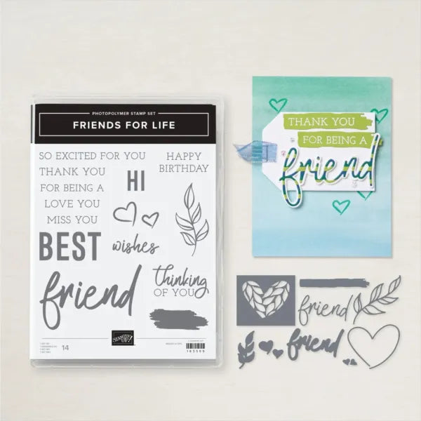 Friends for Life Bundle | Retired Photopolymer Mount Stamp Set and Dies | Stampin' Up!