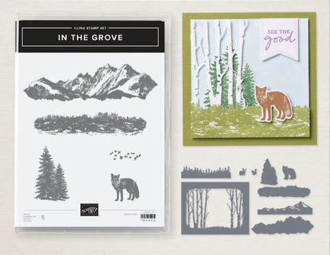 In the Grove Bundle | Retired Cling Mount Stamp Set and Dies | Stampin' Up!