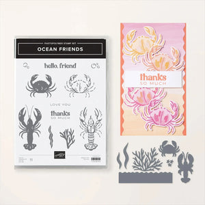 Ocean Friends Bundle | Retired Photopolymer Mount Stamp Set and Dies | Stampin' Up!