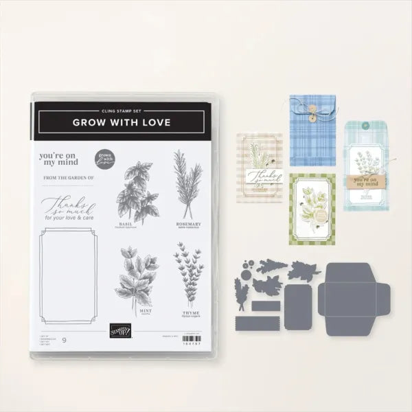 Grow With Love Bundle | Retired Photopolymer Mount Stamp Set and Dies | Stampin' Up!