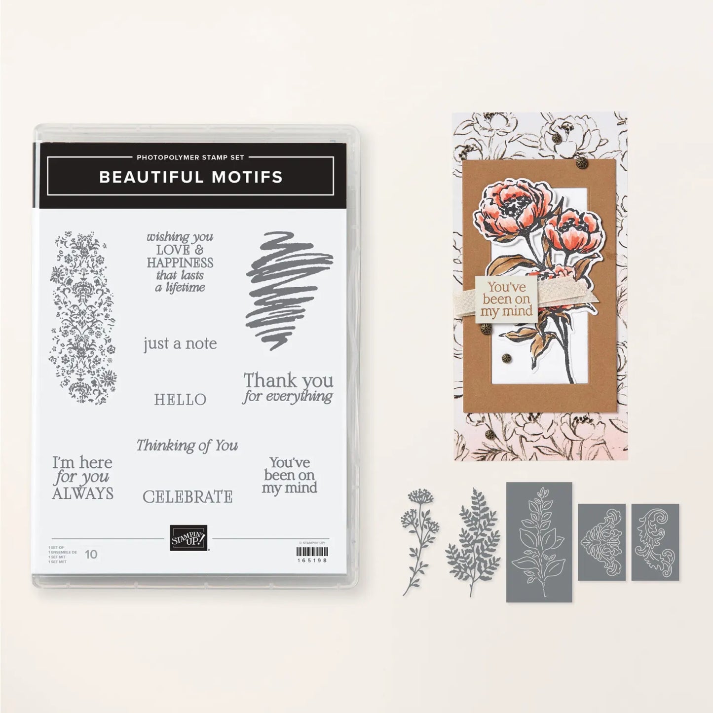 Beautiful Motifs Bundle | Retired Photopolymer Mount Stamp Set and Dies | Stampin' Up!