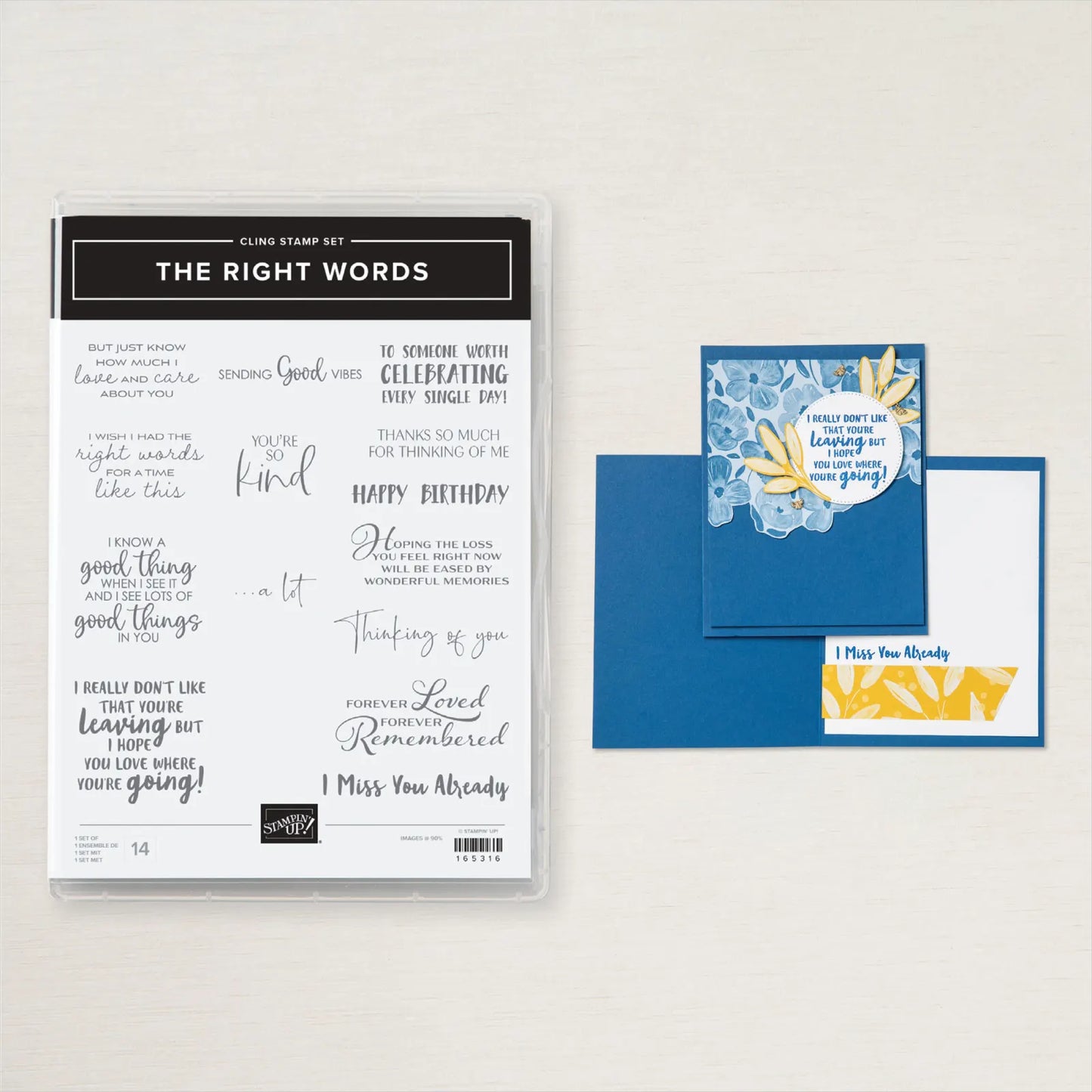The Right Words | Retired Cling Mount Stamp Set | Stampin' Up!