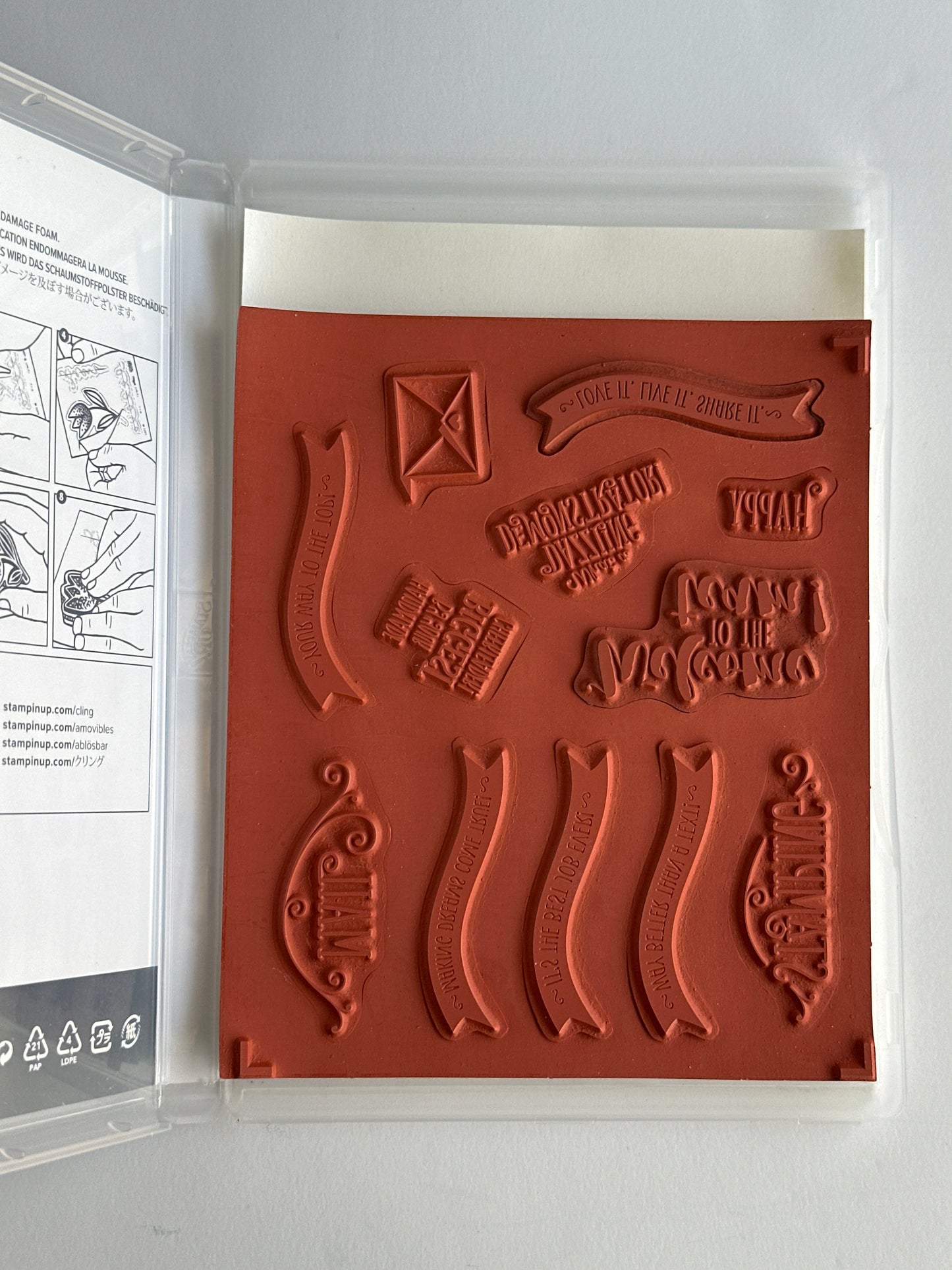 Stamping Your Way to the Top | Retired Cling Mount Stamp Set | Stampin' Up!