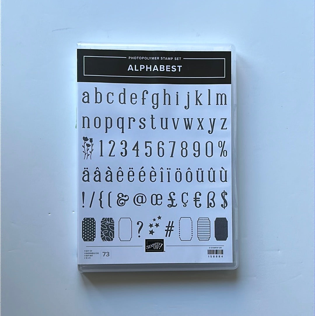 Alphabest | BRAND NEW, Never Used | Retired Photopolymer Stamp Set | Stampin' Up!