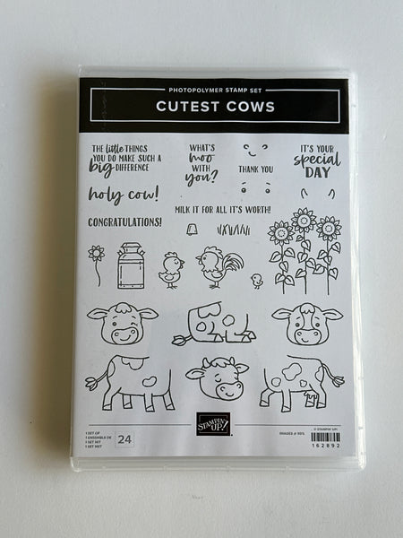 Cutest Cows | Retired Photopolymer Stamp Set | Stampin' Up!