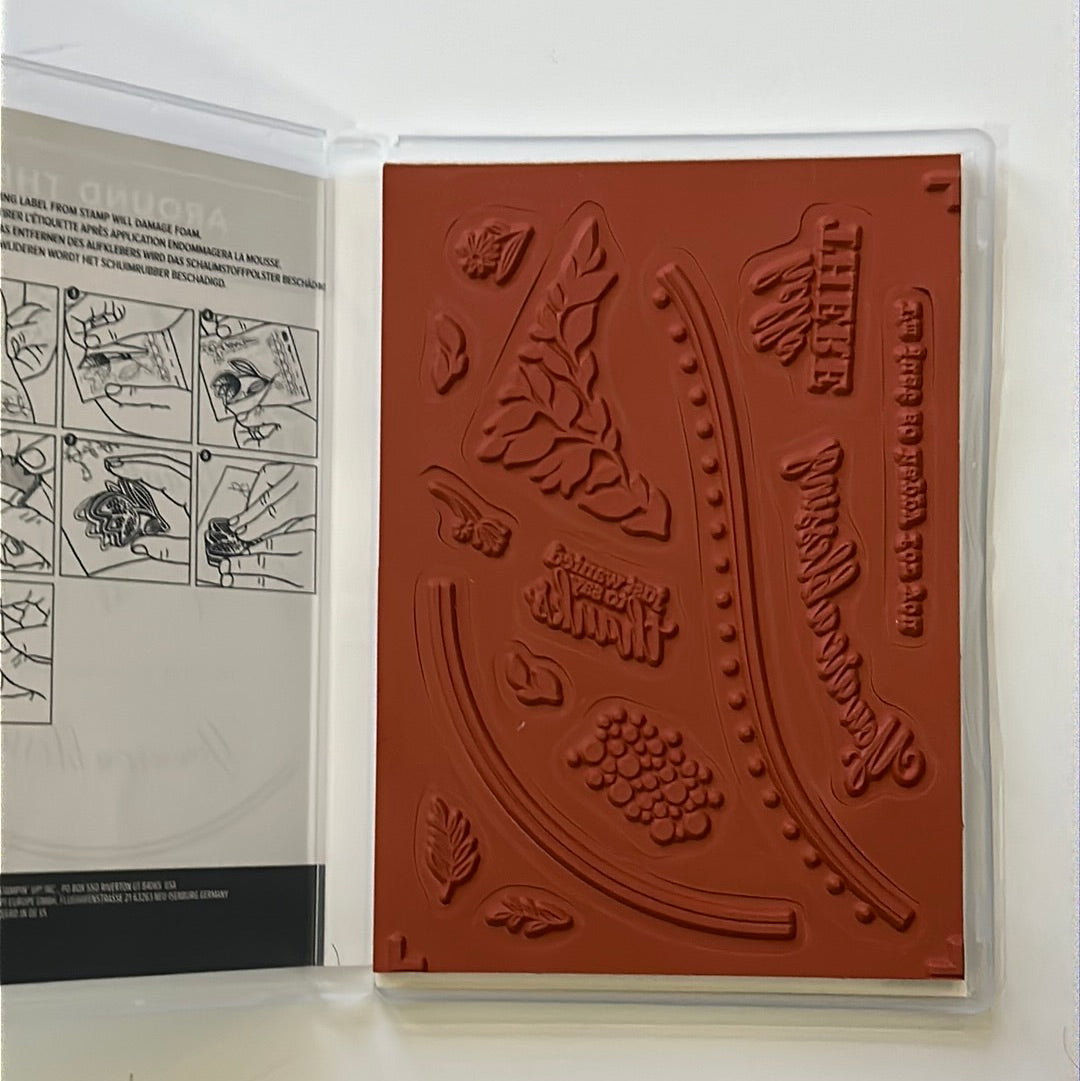 Around the Bend | BRAND NEW, NEVER USED! | Retired Cling Mount Stamp Set | Stampin' Up!