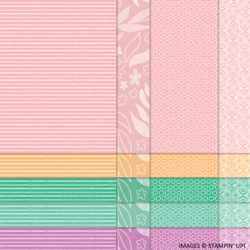 2024 - 2026 InColor DSP (2024 Design) | 10 Sheets | Retired Paper | Stampin' Up!