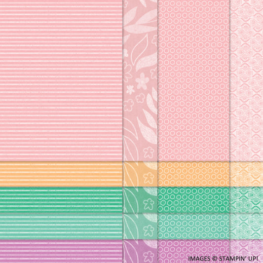 2024 - 2026 InColor DSP (2024 Design) | 10 Sheets | Retired Paper | Stampin' Up!