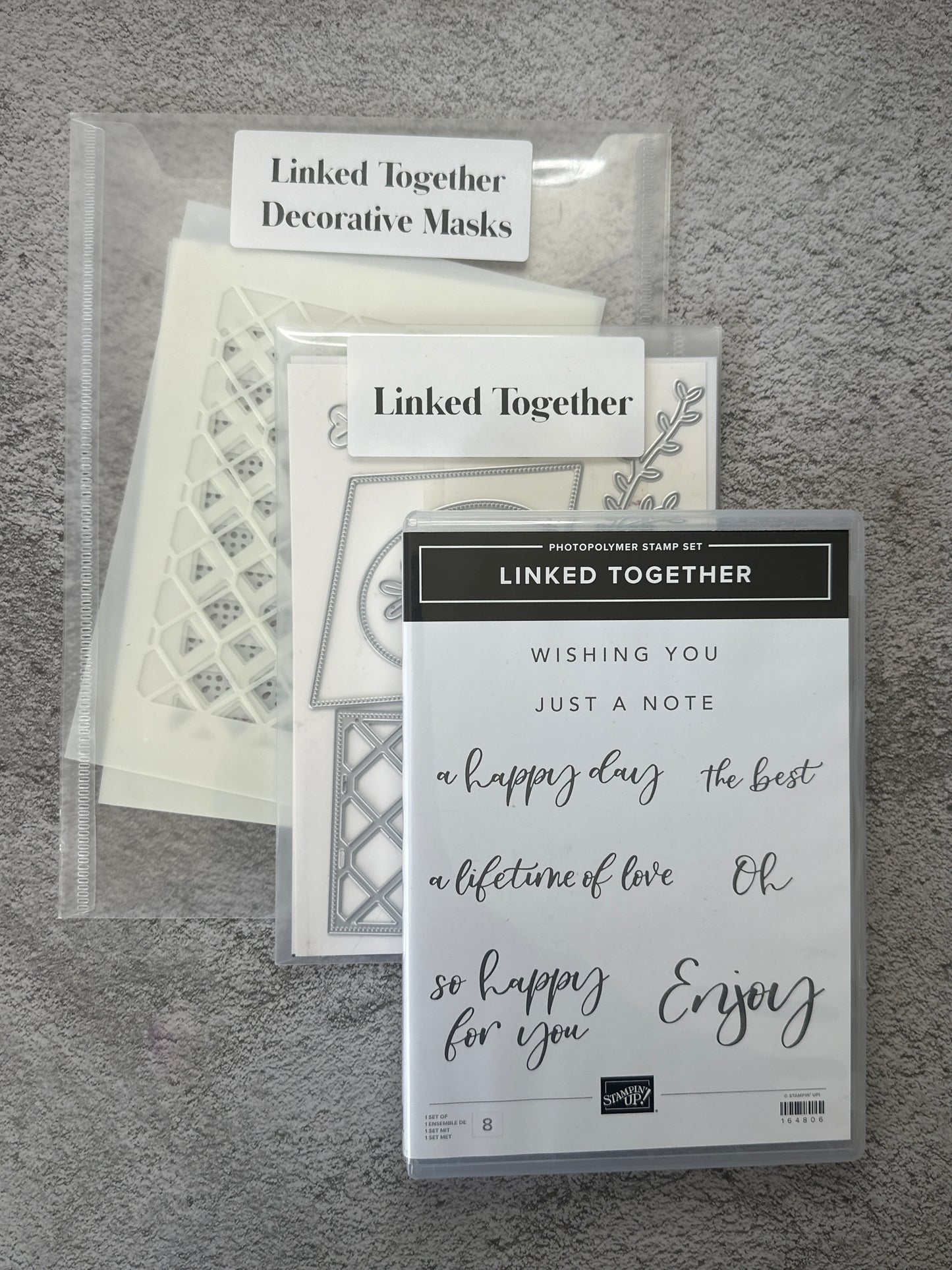 Linked Together Bundle | Retired Photopolymer Mount Stamp Set, Masks and Dies | Stampin' Up!