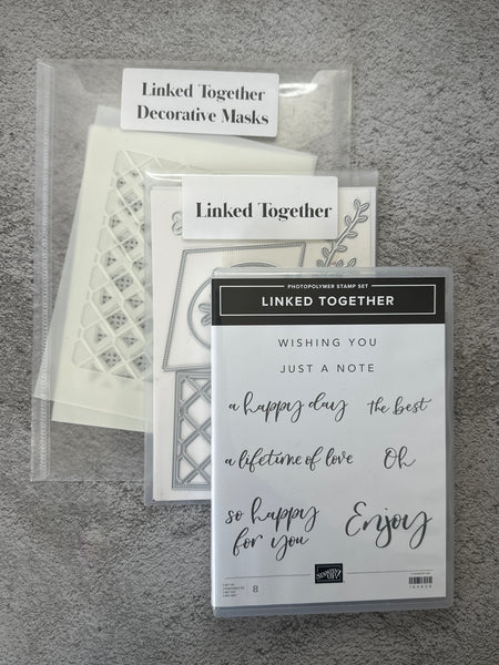 Linked Together Bundle | Retired Photopolymer Mount Stamp Set, Masks and Dies | Stampin' Up!