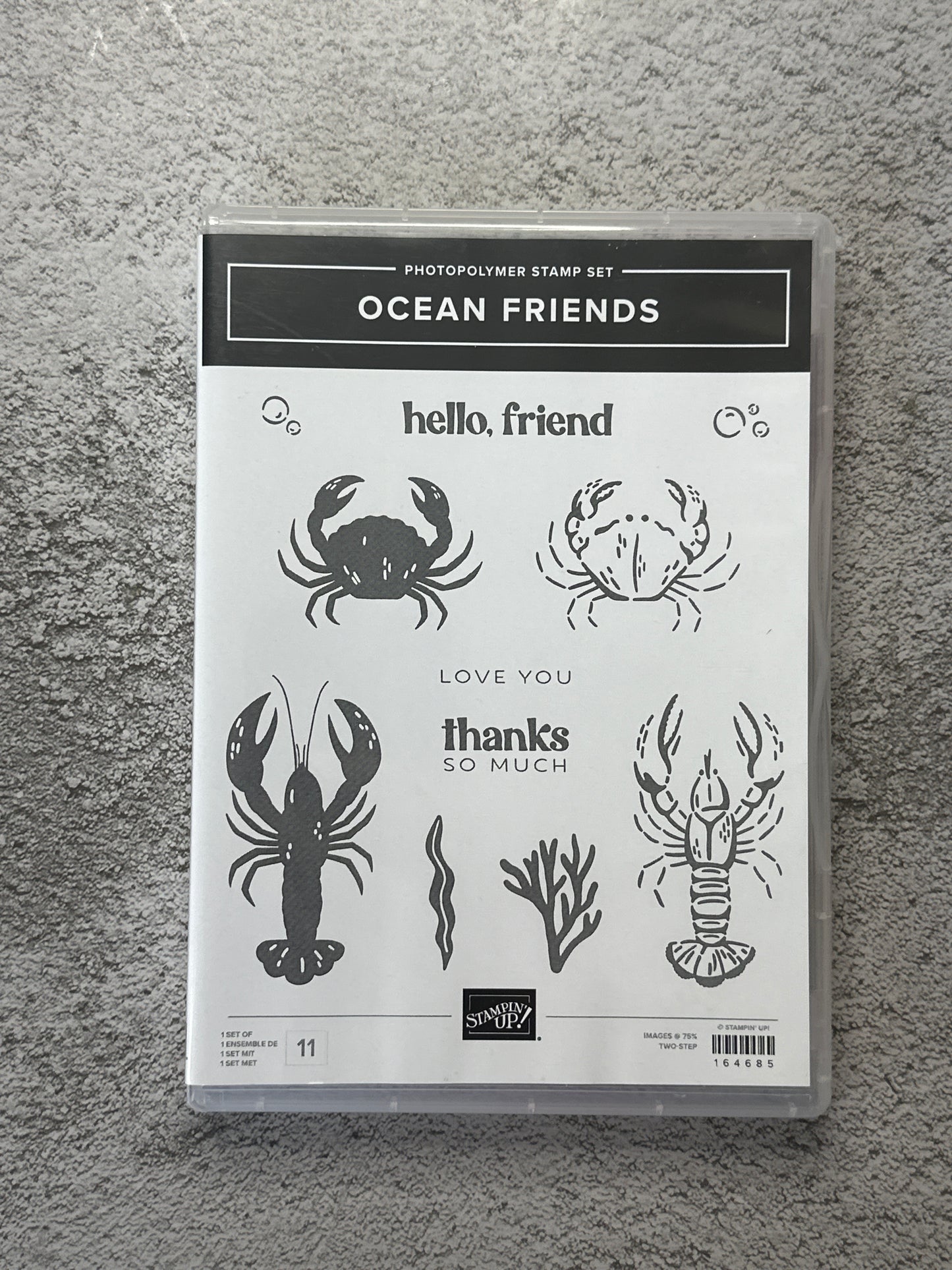 Ocean Friends Bundle | Retired Photopolymer Mount Stamp Set and Dies | Stampin' Up!