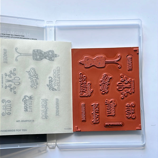 Handmade for You | Retired Cling Mount Stamp Set | Stampin' Up!