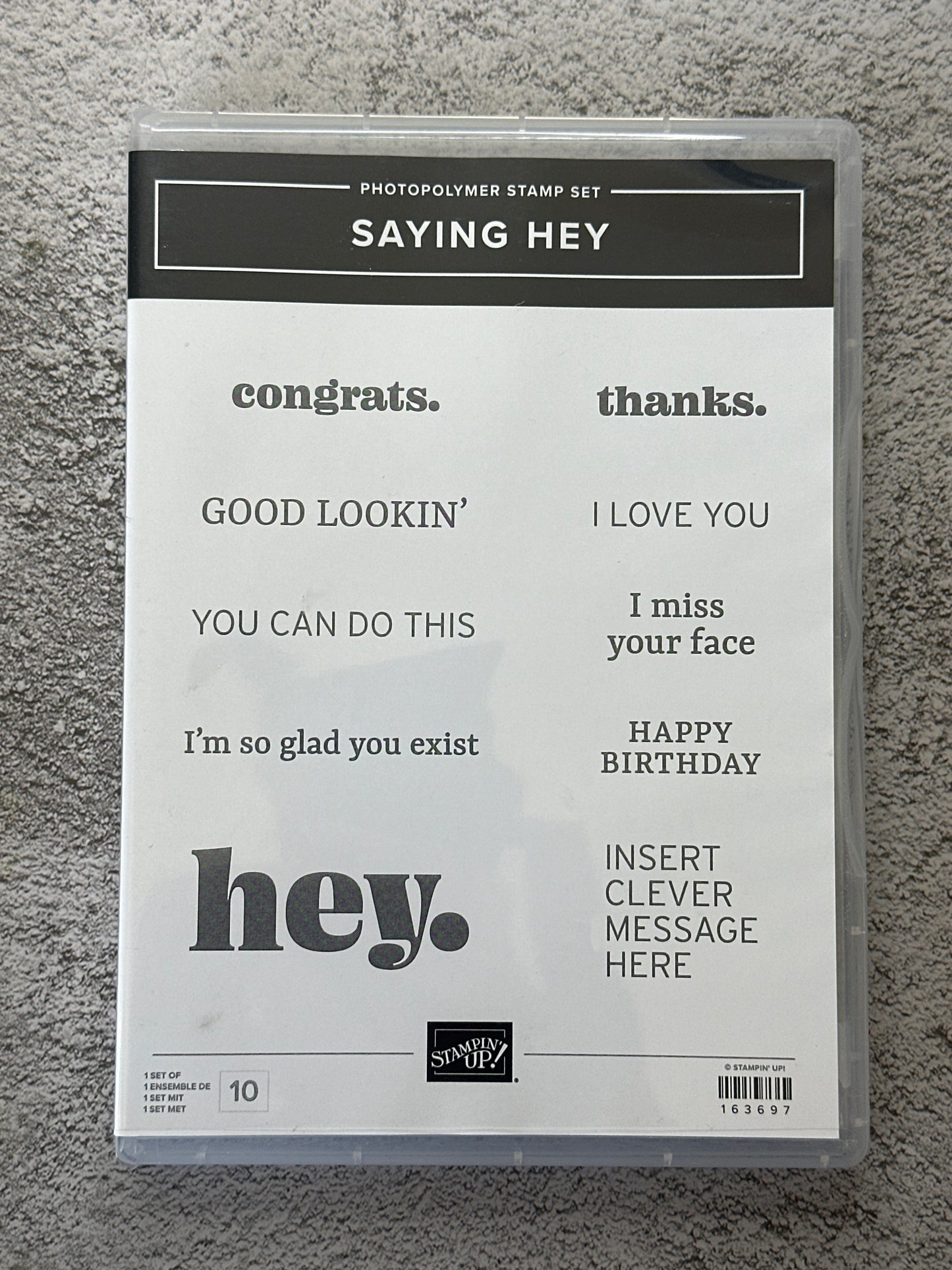 Saying Hey | Retired Photopolymer Stamp Set | Stampin' Up!