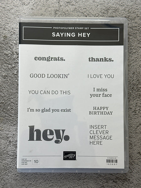 Saying Hey | Retired Photopolymer Stamp Set | Stampin' Up!