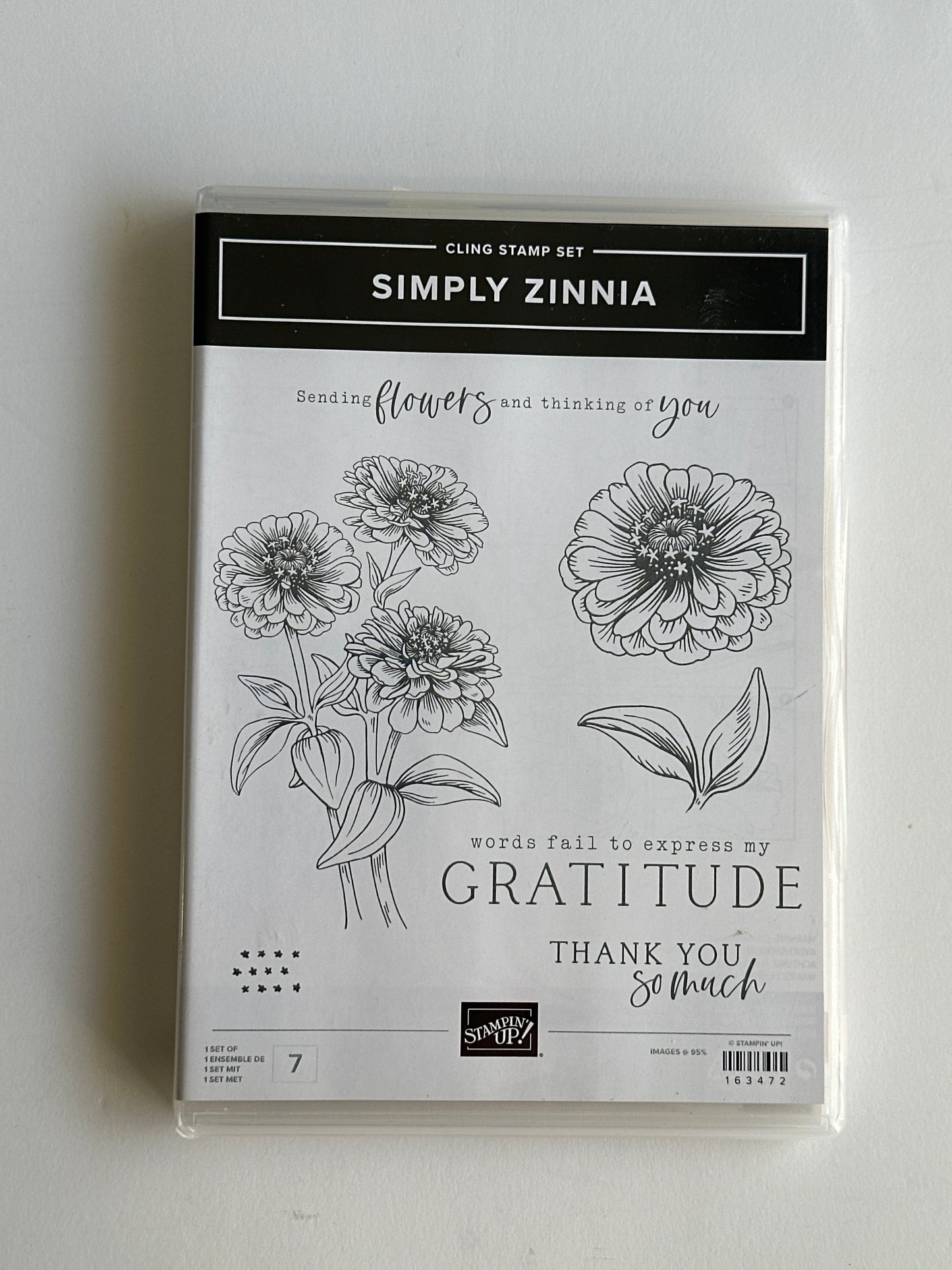 Simply Zinnia Bundle | Retired Cling Mount Stamp Set and Dies | Stampin' Up!