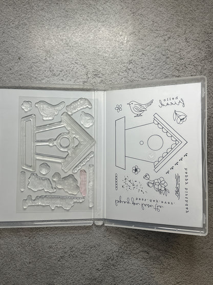 Country Birdhouse Bundle | Retired Photopolymer Mount Stamp Set and Dies | Stampin' Up!