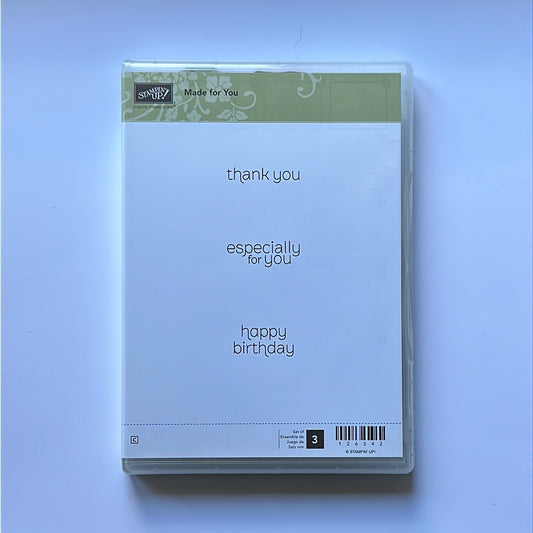 Made for You | Retired Clear Mount Stamp Set | Stampin' Up!