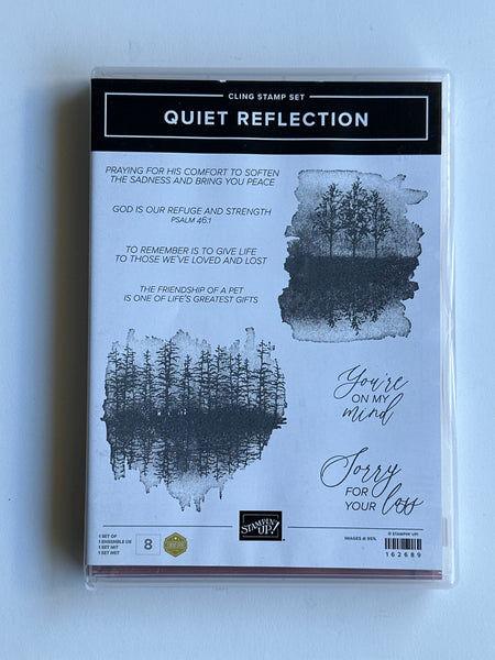 Quiet Reflection | Retired Cling Mount Stamp Set | Stampin' Up!