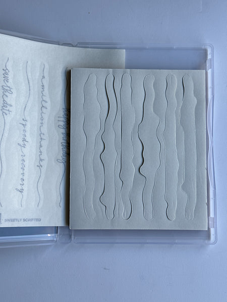 Sweetly Scripted | Retired Cling Mount Stamp Set | BRAND NEW, NEVER USED | Stampin' Up!