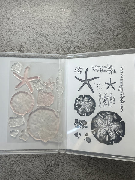 Seaside Wishes Bundle | Retired Photopolymer Mount Stamp Set, 3D Folder and Dies | Stampin' Up! (Copy)