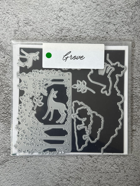 Grassy Grove Bundle | Retired Cling Mount Stamp Set and Dies | Stampin' Up!