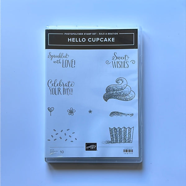 Hello Cupcake | Sale-a-Bration 2019 | Retired Photopolymer Stamp Set | Stampin' Up!