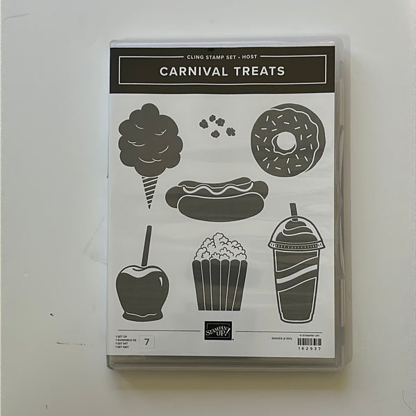 Carnival Treats | BRAND NEW, NEVER USED! | Retired Cling Mount Stamp Set | Stampin' Up!