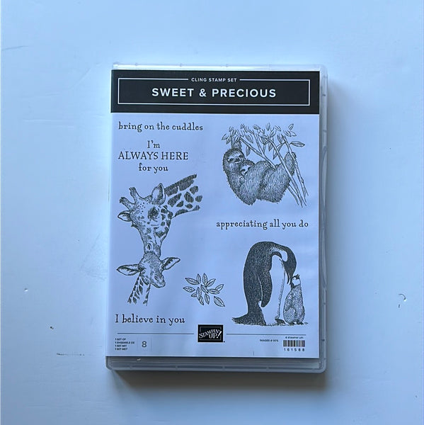 Sweet & Precious |  BRAND NEW, NEVER USED! | Retired Cling Mount Stamp Set | Stampin' Up!