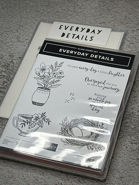 Everyday Details Bundle | Retired Cling Mount Stamp Set and Dies | Stampin' Up!