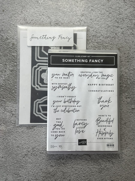 Something Fancy Bundle | Retired Cling Mount Stamp Set and Dies | Stampin' Up!