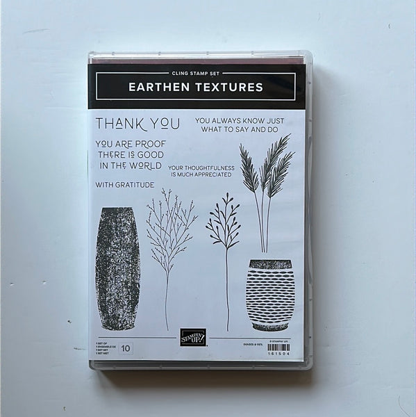 Earthen Textures | Retired Cling Mount Stamp Set | Stampin' Up!