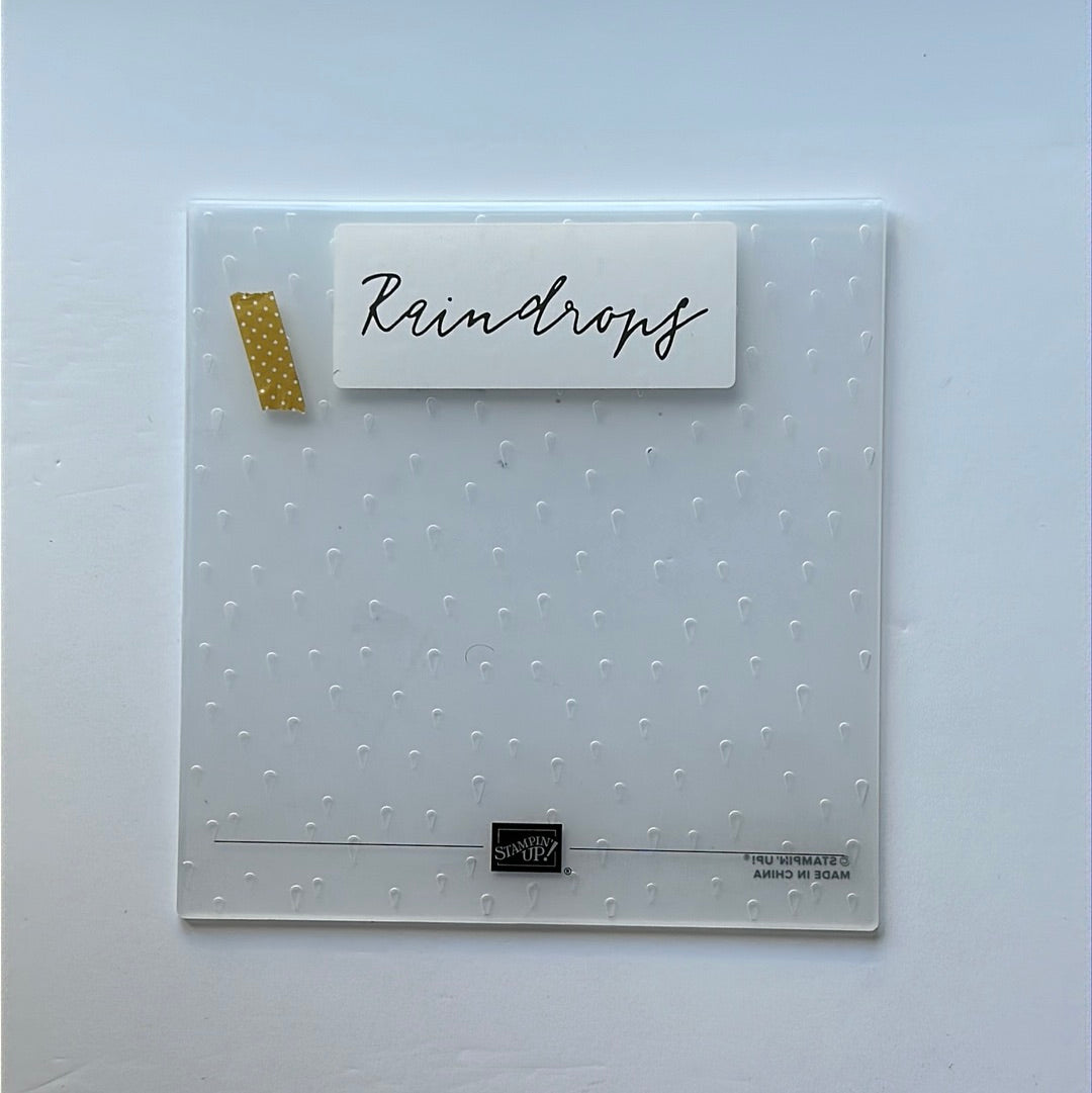 Raindrops Embossing Folder | Retired Embossing Folder | Stampin' Up!