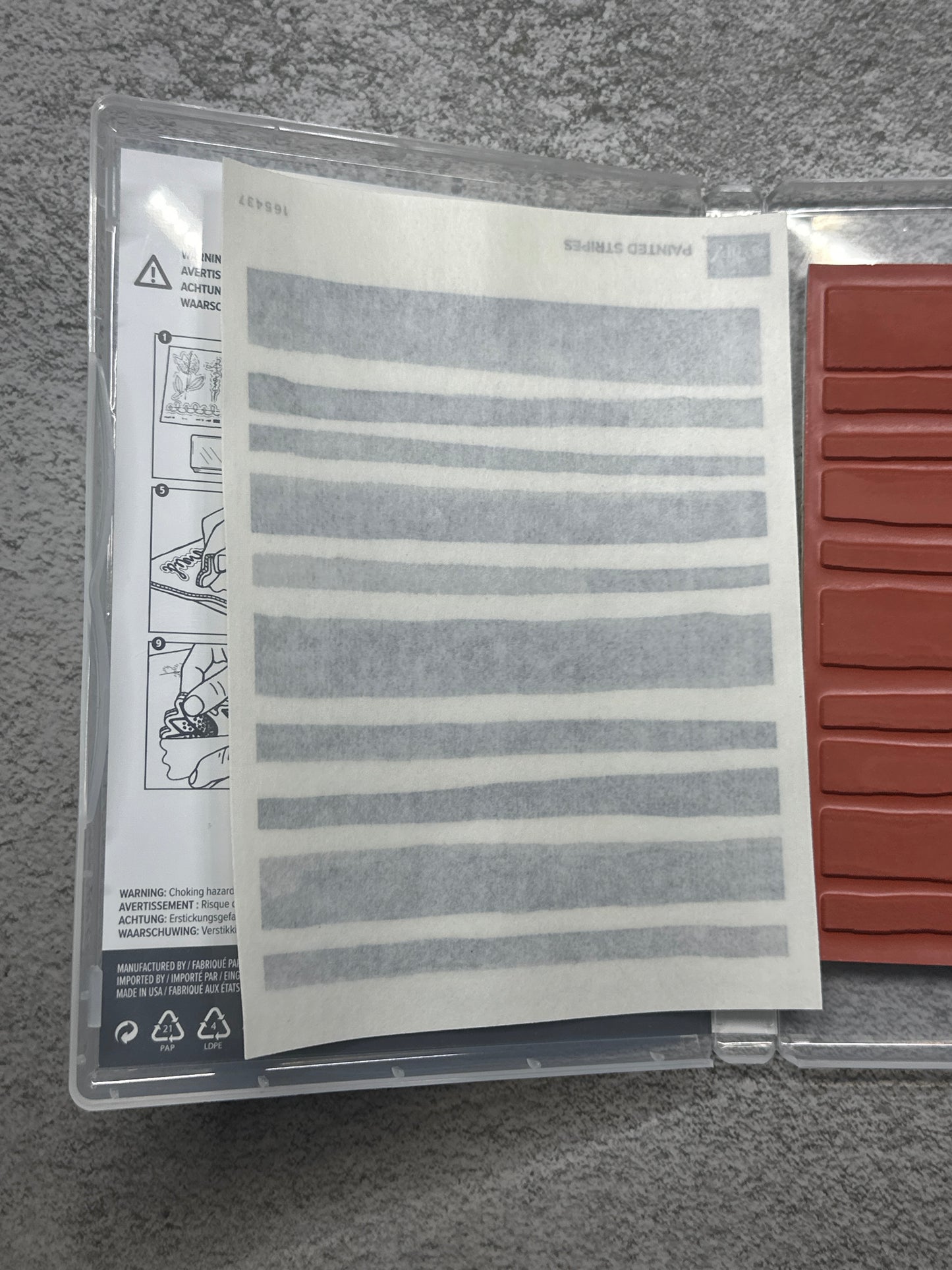 Painted Stripes | Retired Cling Mount Stamp Set | Stampin' Up!