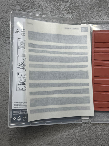 Painted Stripes | Retired Cling Mount Stamp Set | Stampin' Up!