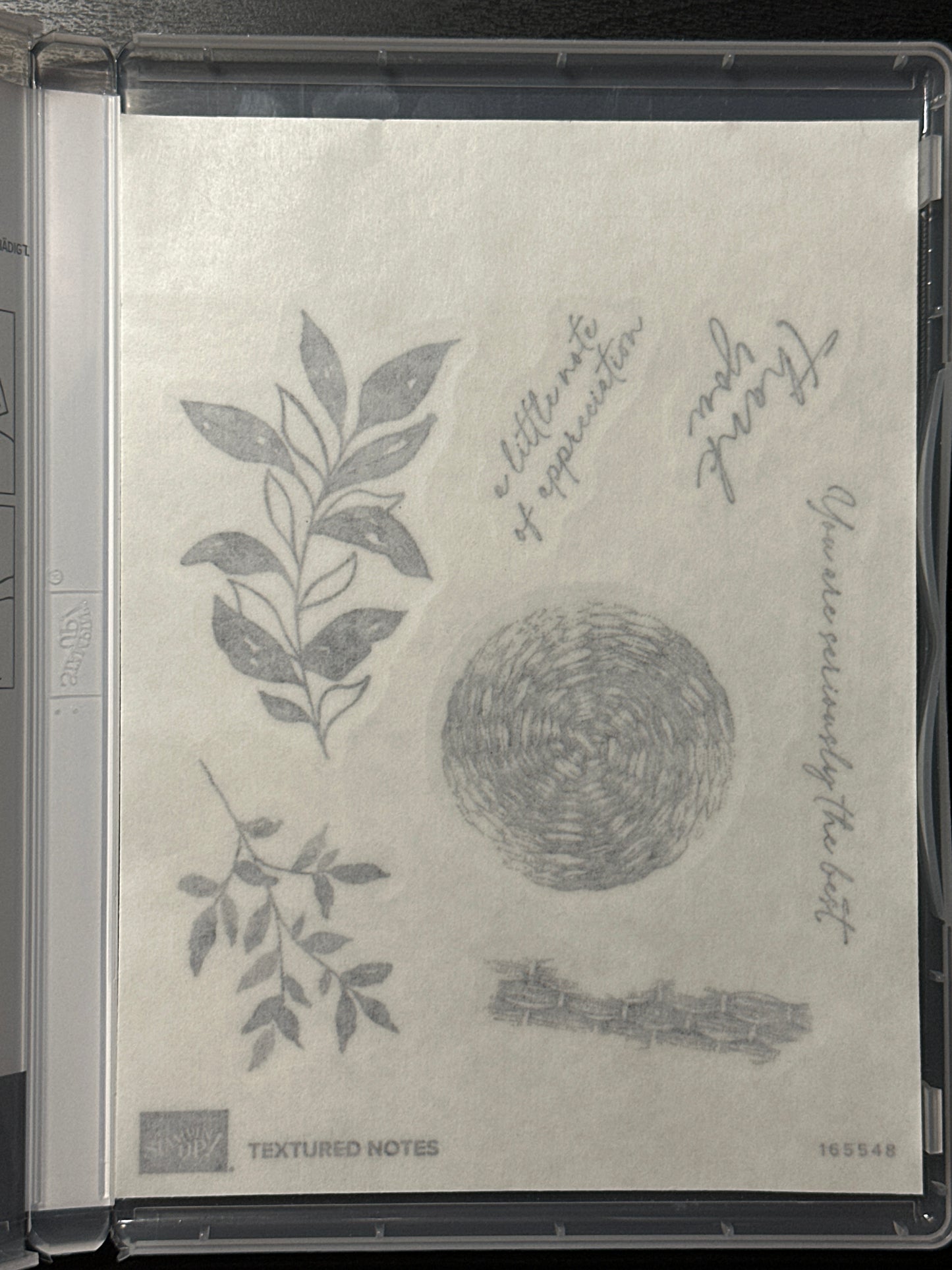 Textured Notes Bundle | Retired Cling Mount Stamp Set and Dies | Stampin' Up!