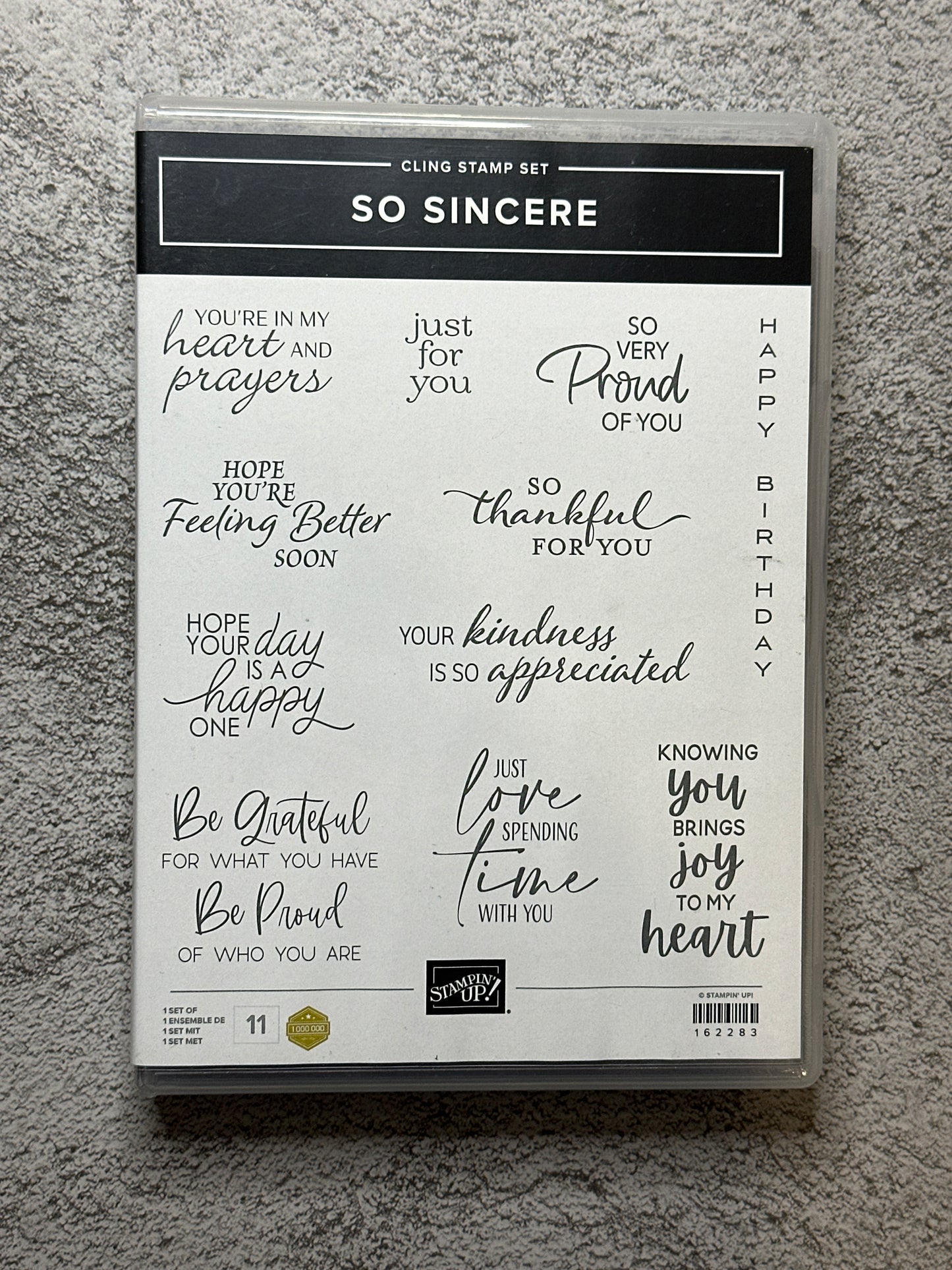 So Sincere | Retired Cling Mount Stamp Set | Stampin' Up!