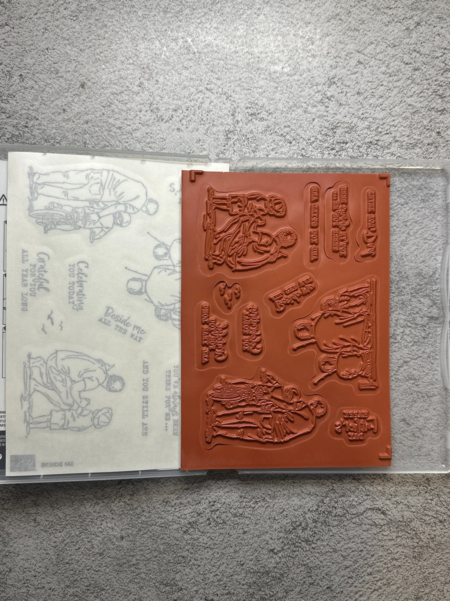 Beside Me | Retired Cling Mount Stamp Set | Stampin' Up!