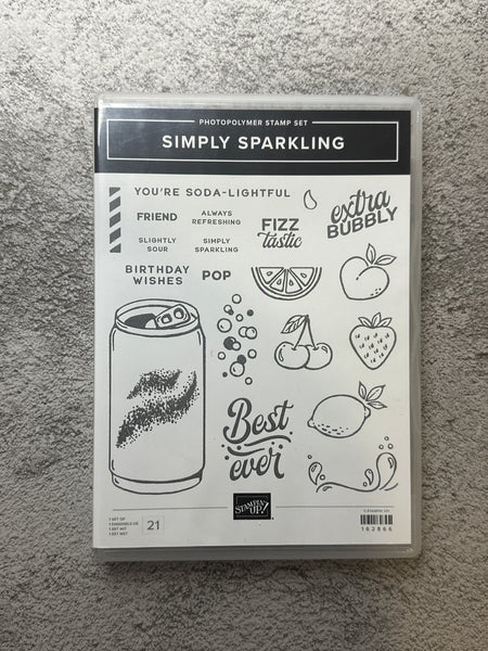 Simply Sparkling Bundle | Retired Photopolymer Mount Stamp Set and Dies | Stampin' Up!
