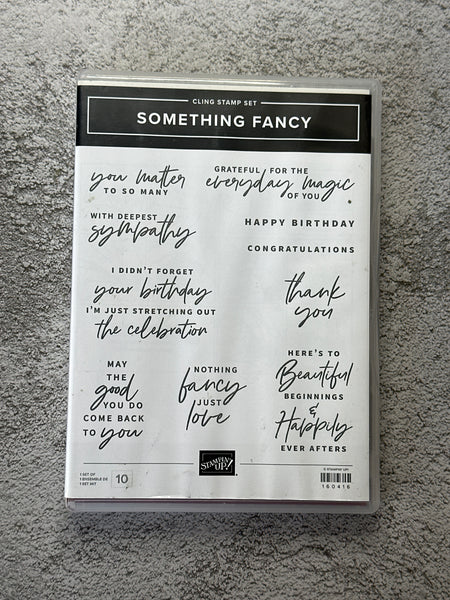 Something Fancy Bundle | Retired Cling Mount Stamp Set and Dies | Stampin' Up!