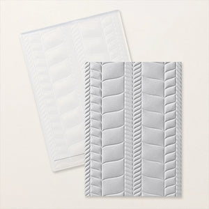 Modern Herringbone 3D Embossing Folder | Retired Embossing Folder | Stampin' Up!