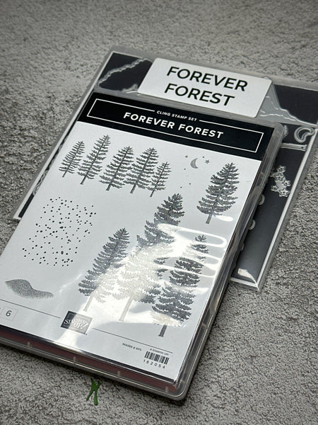 Forever Forest Bundle | Retired Cling Mount Stamp Set and Dies | Stampin' Up!