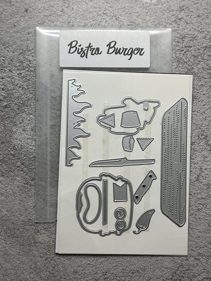 Bistro Burger Bundle | Retired Cling Mount Stamp Set and Dies | Stampin' Up!