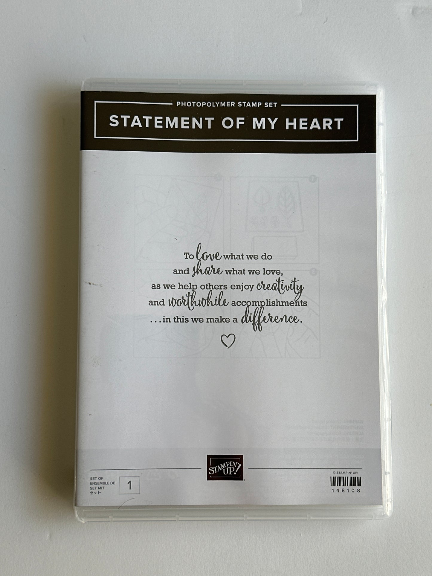 Statement of my Heart | Retired Photopolymer Stamp Set | Stampin' Up!